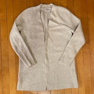 Loft thick white cardigan size small